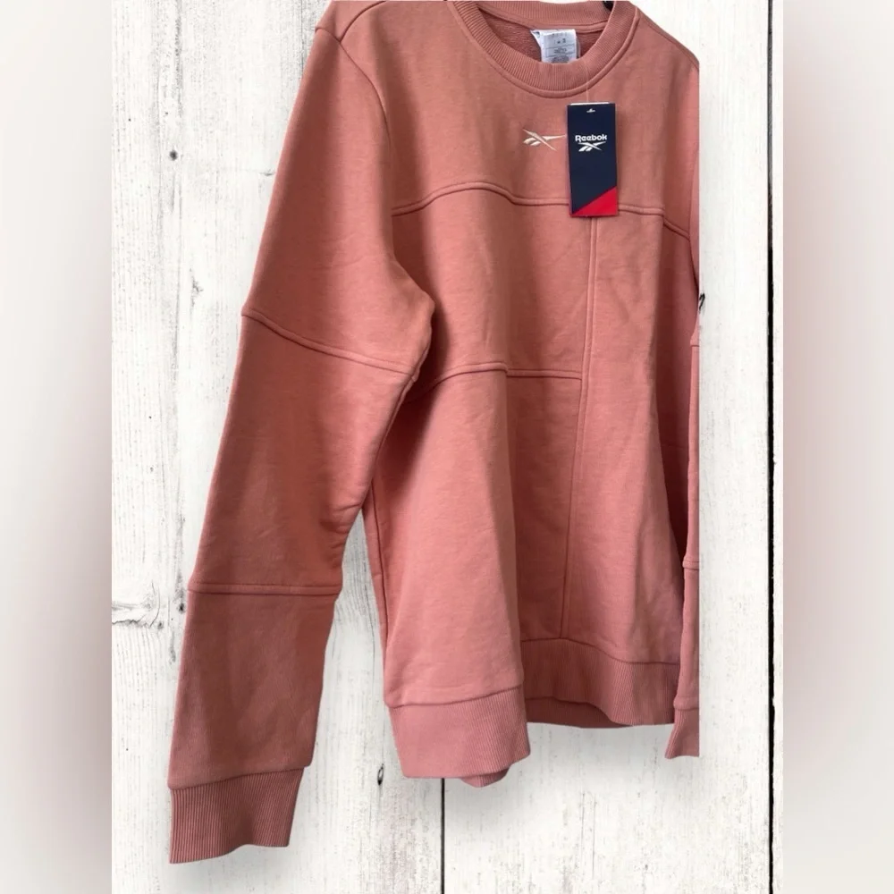 Reebok Men’s MYT Minimal Waste Crewneck Sweatshirt Canyon Coral Sz Large NWT - Picture 4 of 8